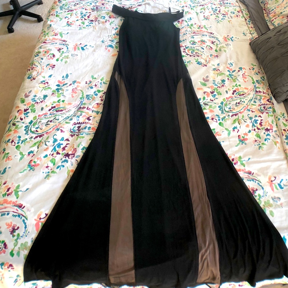 Black/Nude long dress